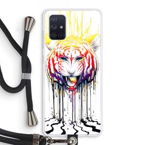 CaseCompany Fading: Samsung Galaxy A71 Transparant Hoesje met koord