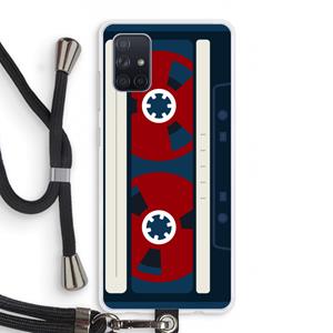 CaseCompany Here's your tape: Samsung Galaxy A71 Transparant Hoesje met koord