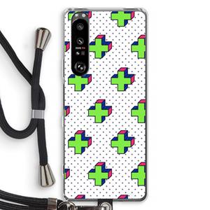 CaseCompany 8-bit N°10: Sony Xperia 1 III Transparant Hoesje met koord