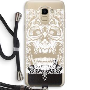 CaseCompany Seek & Destroy: Samsung Galaxy J6 (2018) Transparant Hoesje met koord