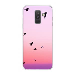 CaseCompany Fly away: Samsung Galaxy A6 Plus (2018) Transparant Hoesje
