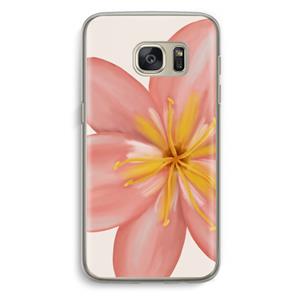 CaseCompany Pink Ellila Flower: Samsung Galaxy S7 Transparant Hoesje
