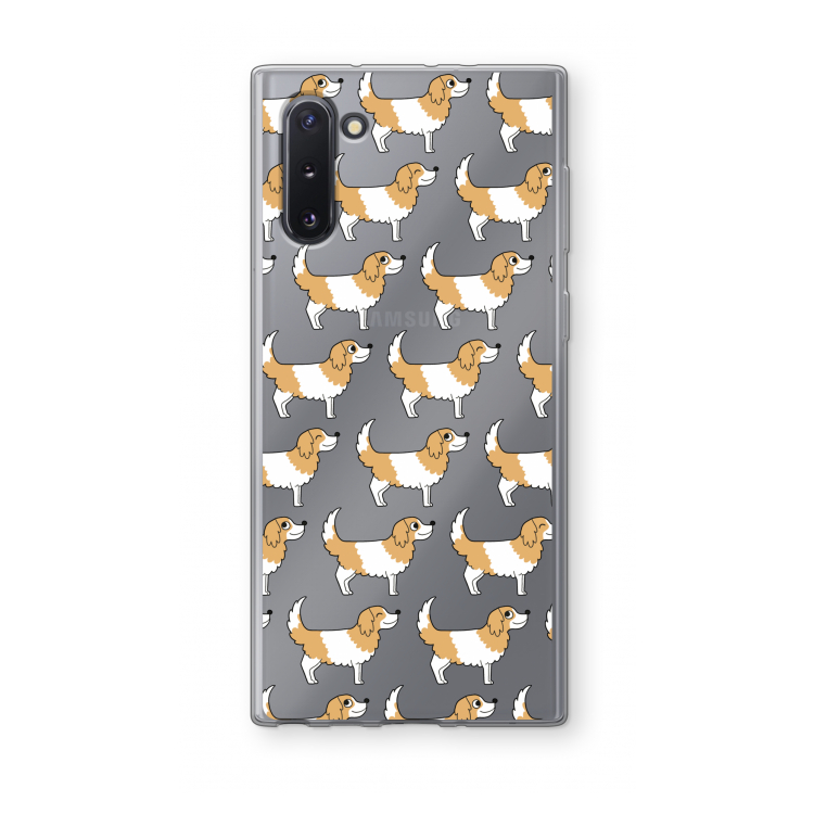 CaseCompany Doggy: Samsung Galaxy Note 10 Transparant Hoesje