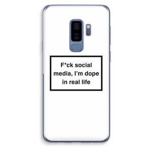 CaseCompany I'm dope: Samsung Galaxy S9 Plus Transparant Hoesje