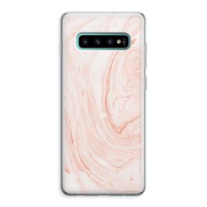 CaseCompany Peach bath: Samsung Galaxy S10 Plus Transparant Hoesje