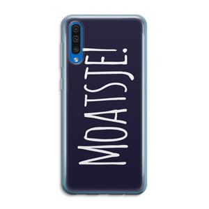 CaseCompany Moatsje!: Samsung Galaxy A50 Transparant Hoesje