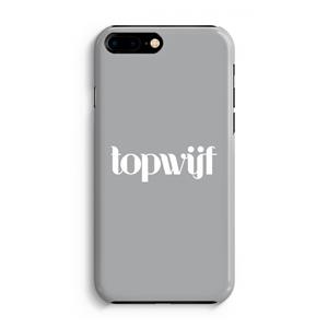 CaseCompany Topwijf Grijs Wit: Volledig Geprint iPhone 7 Plus Hoesje