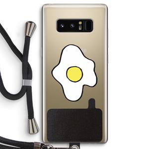 CaseCompany Spiegelei: Samsung Galaxy Note 8 Transparant Hoesje met koord