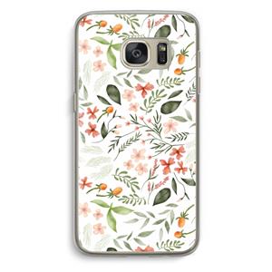 CaseCompany Sweet little flowers: Samsung Galaxy S7 Transparant Hoesje