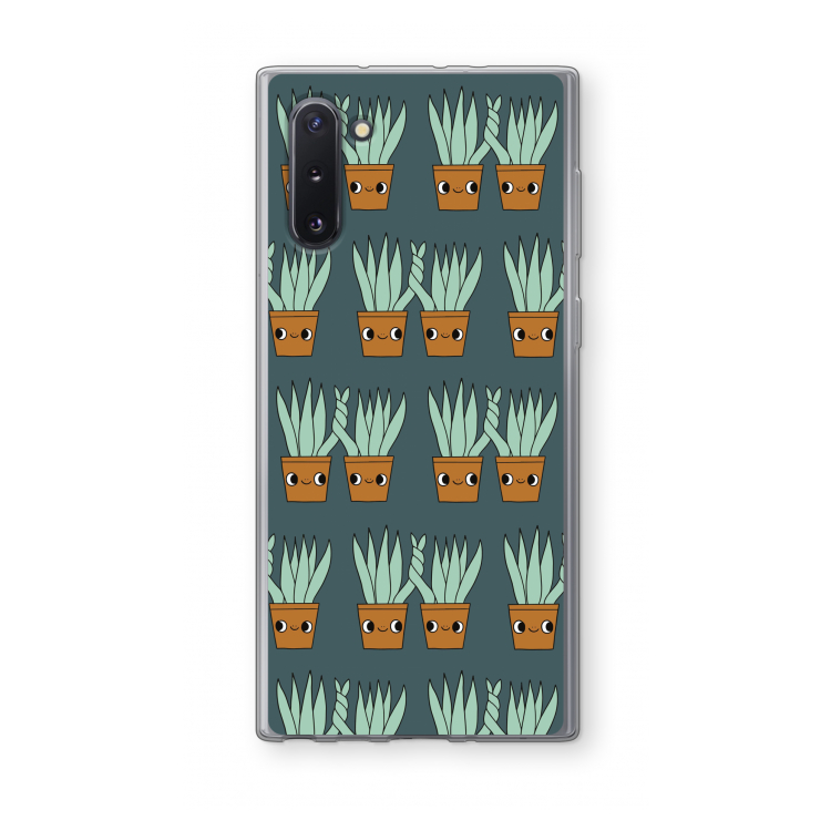 CaseCompany Sansevieria: Samsung Galaxy Note 10 Transparant Hoesje