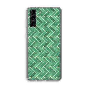 CaseCompany Moroccan tiles 2: Samsung Galaxy S21 Plus Transparant Hoesje