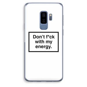 CaseCompany My energy: Samsung Galaxy S9 Plus Transparant Hoesje