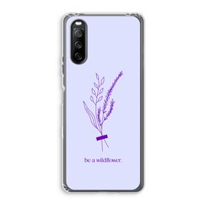 CaseCompany Be a wildflower: Sony Xperia 10 III Transparant Hoesje
