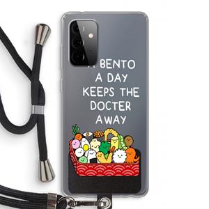 CaseCompany Bento a day: Samsung Galaxy A72 5G Transparant Hoesje met koord