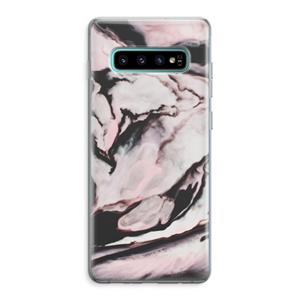 CaseCompany Roze stroom: Samsung Galaxy S10 Plus Transparant Hoesje
