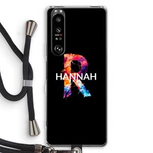 CaseCompany Abstract Spectrum: Sony Xperia 1 III Transparant Hoesje met koord