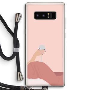 CaseCompany Wine: Samsung Galaxy Note 8 Transparant Hoesje met koord