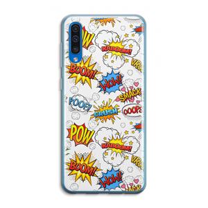 CaseCompany Pow Smack: Samsung Galaxy A50 Transparant Hoesje