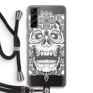 CaseCompany Seek & Destroy: Samsung Galaxy S21 Plus Transparant Hoesje met koord