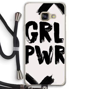 CaseCompany Girl Power #2: Samsung Galaxy A3 (2016) Transparant Hoesje met koord