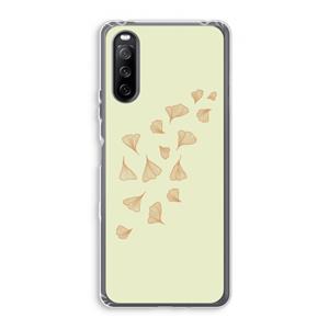 CaseCompany Falling Leaves: Sony Xperia 10 III Transparant Hoesje
