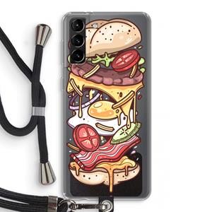 CaseCompany Diet Coke Please: Samsung Galaxy S21 Plus Transparant Hoesje met koord