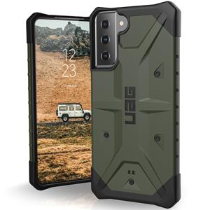 Urban Armor Gear UAG - Pathfinder backcover hoes - Samsung Galaxy S21 Plus - Groen + Lunso Tempered Glass