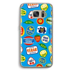 CaseCompany Fruitsticker: Samsung Galaxy S7 Transparant Hoesje