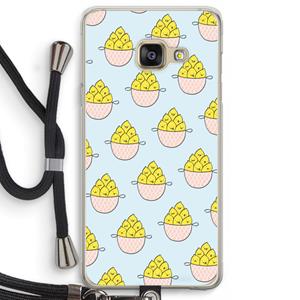 CaseCompany Citroenen: Samsung Galaxy A3 (2016) Transparant Hoesje met koord