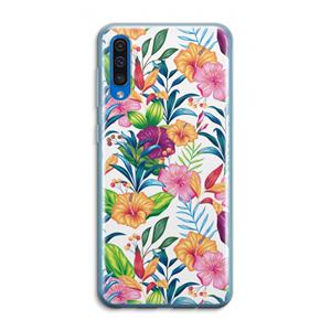 CaseCompany Tropisch 2: Samsung Galaxy A50 Transparant Hoesje