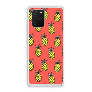 CaseCompany Ananas: Samsung Galaxy S10 Lite Transparant Hoesje