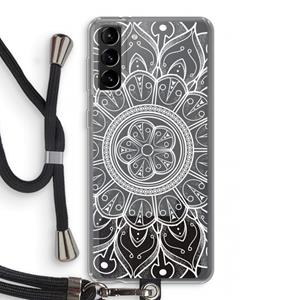 CaseCompany Roses Are Red: Samsung Galaxy S21 Plus Transparant Hoesje met koord