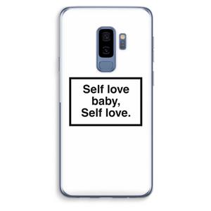 CaseCompany Self love: Samsung Galaxy S9 Plus Transparant Hoesje