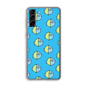 CaseCompany Visjes: Samsung Galaxy S21 Plus Transparant Hoesje