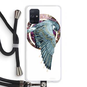 CaseCompany Golden Falcon: Samsung Galaxy A71 Transparant Hoesje met koord