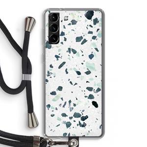 CaseCompany Terrazzo N°2: Samsung Galaxy S21 Plus Transparant Hoesje met koord
