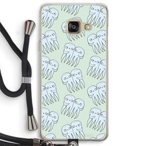 CaseCompany Octopussen: Samsung Galaxy A3 (2016) Transparant Hoesje met koord