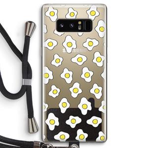 CaseCompany Spiegeleitjes: Samsung Galaxy Note 8 Transparant Hoesje met koord