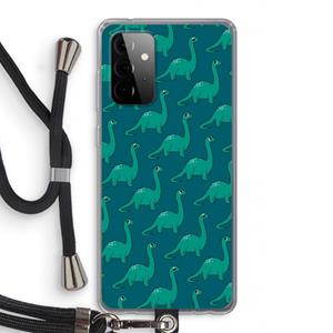 CaseCompany Diplodocus: Samsung Galaxy A72 5G Transparant Hoesje met koord