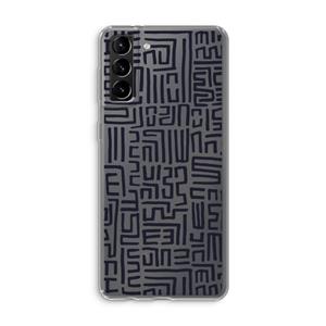 CaseCompany Moroccan Print: Samsung Galaxy S21 Plus Transparant Hoesje