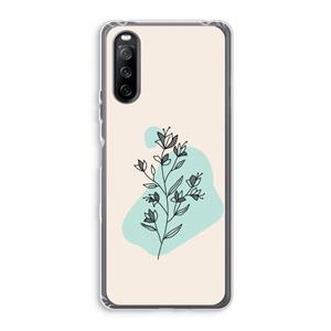 CaseCompany Violets are blue: Sony Xperia 10 III Transparant Hoesje