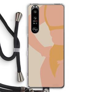 CaseCompany Bikini body: Sony Xperia 1 III Transparant Hoesje met koord