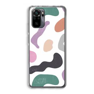 CaseCompany Memphis Shapes: Xiaomi Redmi Note 10 Pro Transparant Hoesje