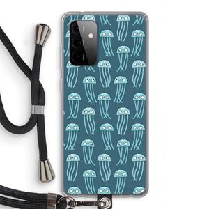 CaseCompany Kwallie: Samsung Galaxy A72 5G Transparant Hoesje met koord