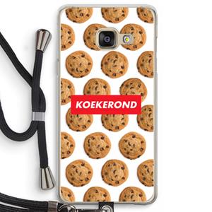 CaseCompany Koekerond: Samsung Galaxy A3 (2016) Transparant Hoesje met koord