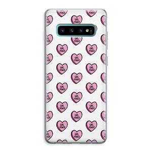 CaseCompany GIRL POWER: Samsung Galaxy S10 Plus Transparant Hoesje