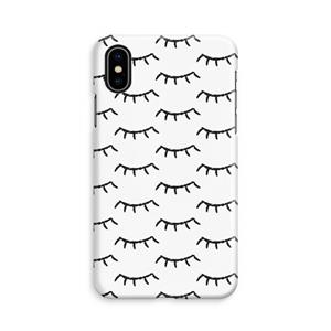 CaseCompany Wimpers: iPhone X Volledig Geprint Hoesje