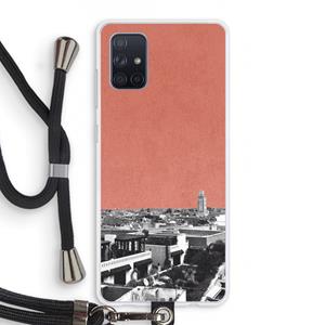 CaseCompany Marrakech Skyline : Samsung Galaxy A71 Transparant Hoesje met koord