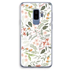 CaseCompany Sweet little flowers: Samsung Galaxy S9 Plus Transparant Hoesje