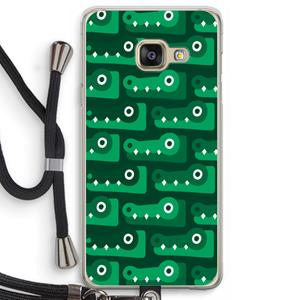 CaseCompany Crocs: Samsung Galaxy A3 (2016) Transparant Hoesje met koord